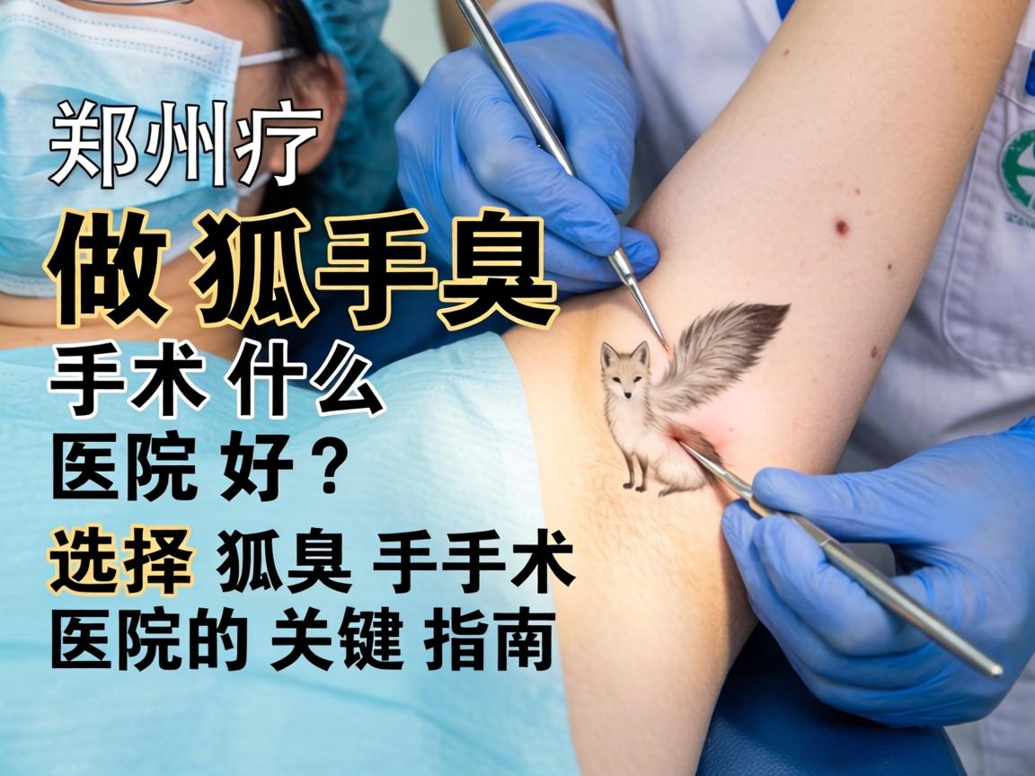 郑州做狐臭手术什么医院好？选择狐臭手术医院的关键指南