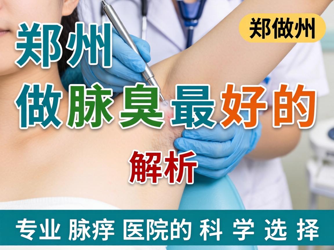 郑州做腋臭最好的医院解析，郑州专业腋臭医院的科学选择