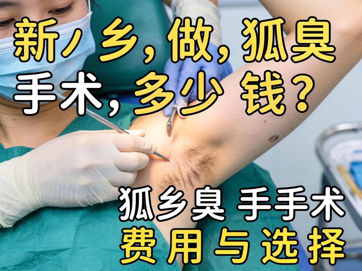 新乡做狐臭手术多少钱？解析狐臭手术费用与选择