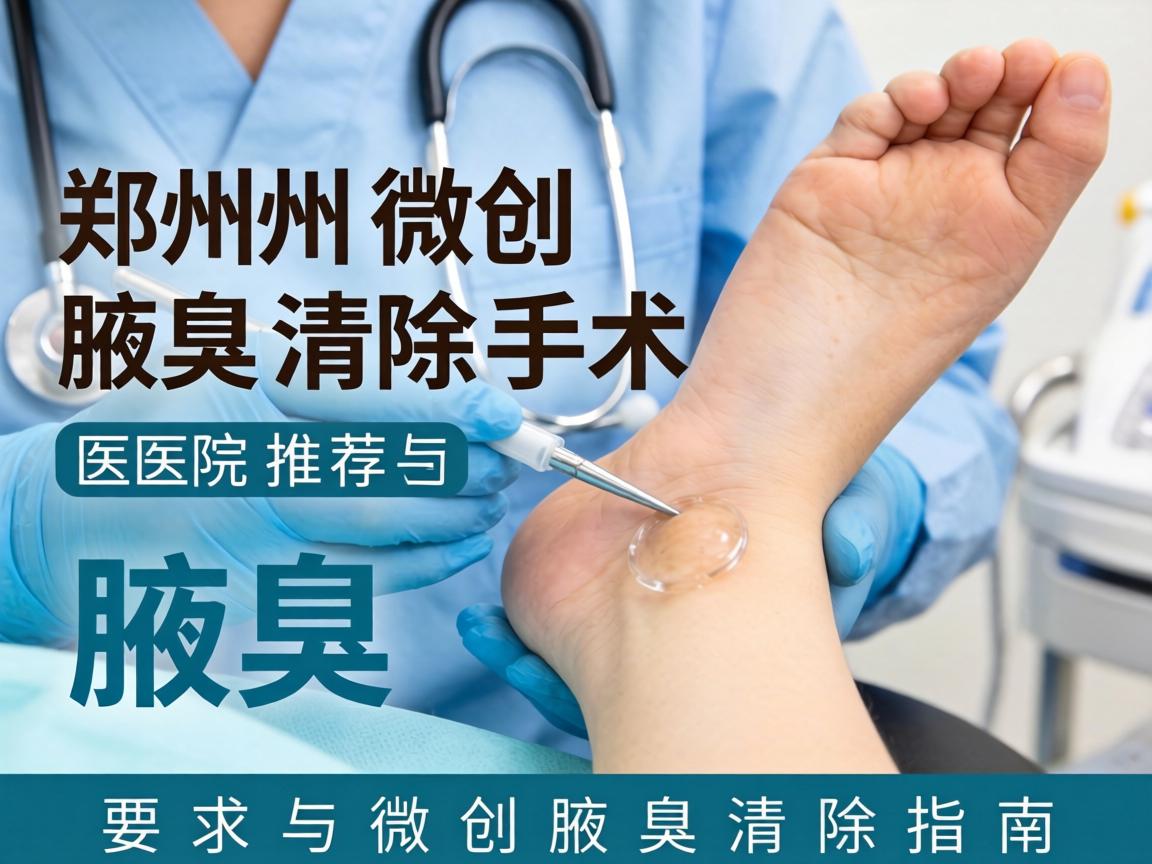 郑州微创腋臭清除手术医院推荐与微创腋臭清除指南 郑州微创腋臭清除手术医院推荐与微创腋臭清除指南