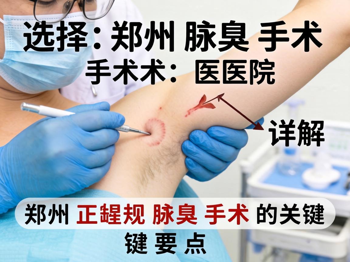 选择郑州腋臭手术医院，详解郑州正规腋臭手术的关键要点