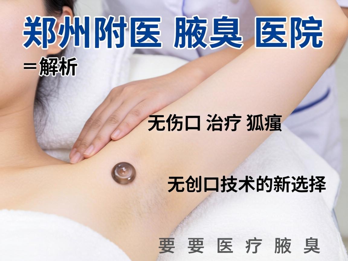 郑州附医腋臭医院解析，无创口治疗狐臭，无创口技术的新选择