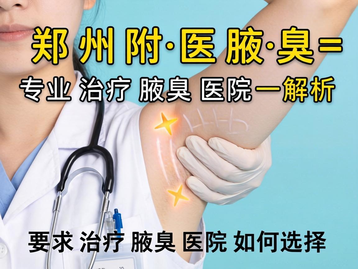 郑州附医腋臭医院解析,专业治疗腋臭的医院如何选择 郑州附医腋臭医院解析,专业治疗腋臭的医院如何选择