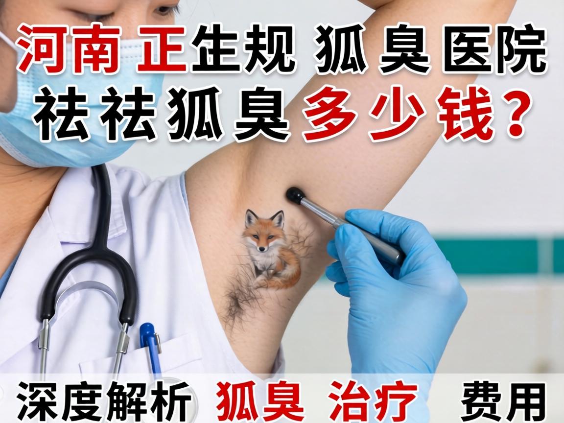 河南正规狐臭医院祛狐臭多少钱？深度解析狐臭治疗费用