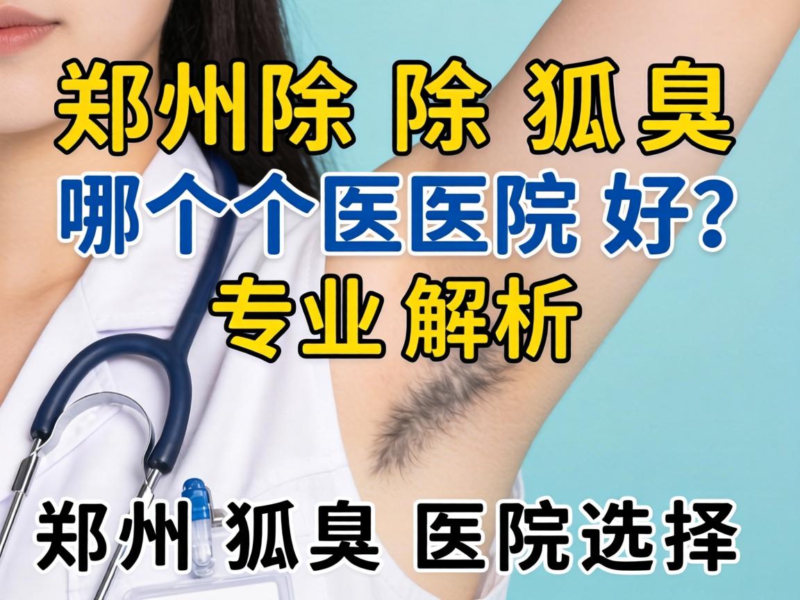 郑州除狐臭哪个医院好？专业解析郑州狐臭医院选择