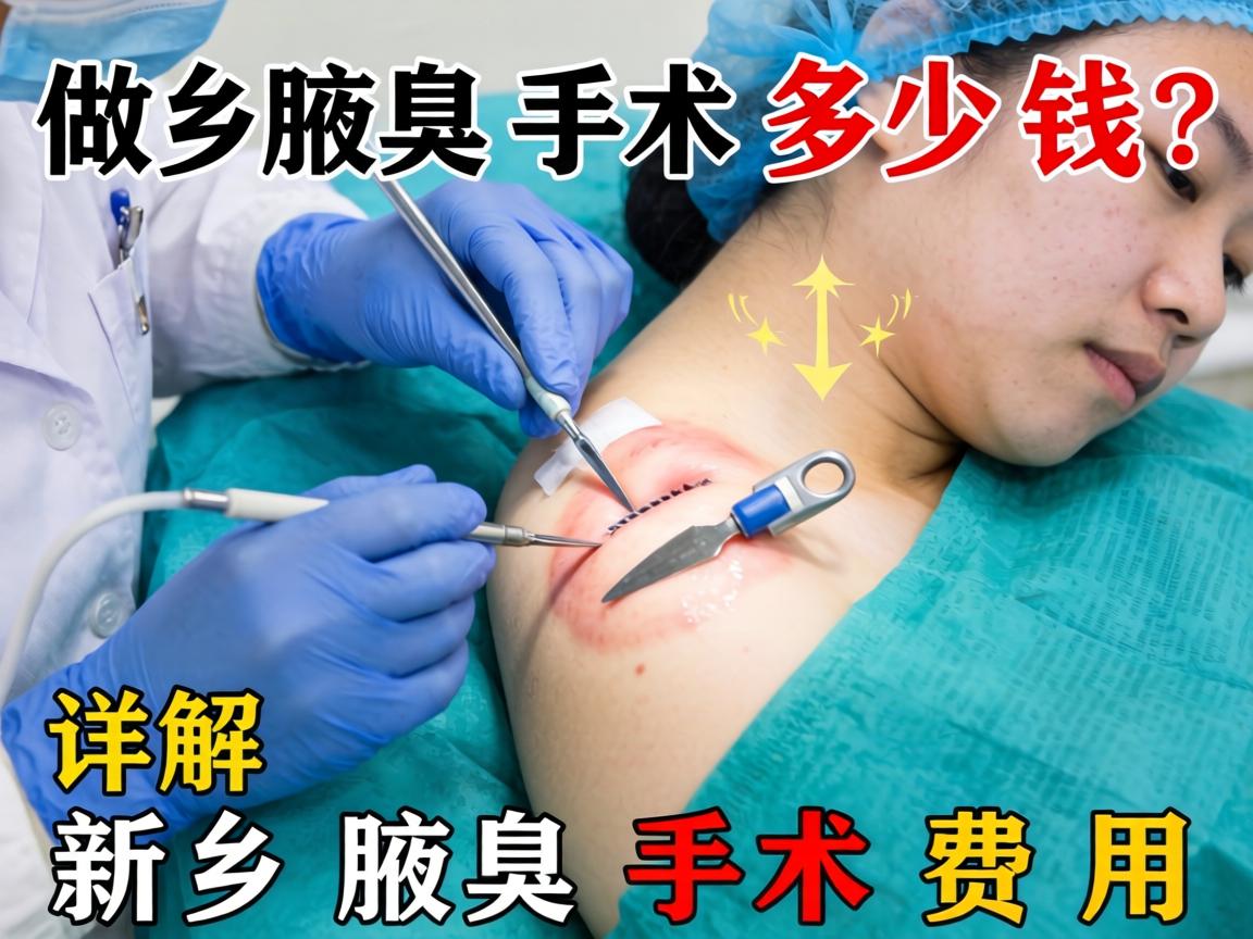 在新乡做腋臭手术多少钱？详解新乡腋臭手术费用