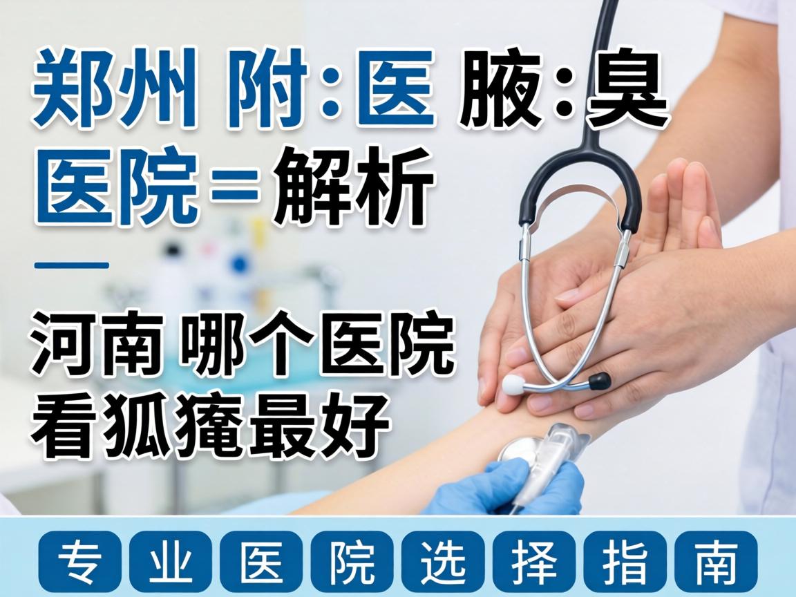 郑州附医腋臭医院解析，河南哪个医院看狐臭最好，专业医院选择指南