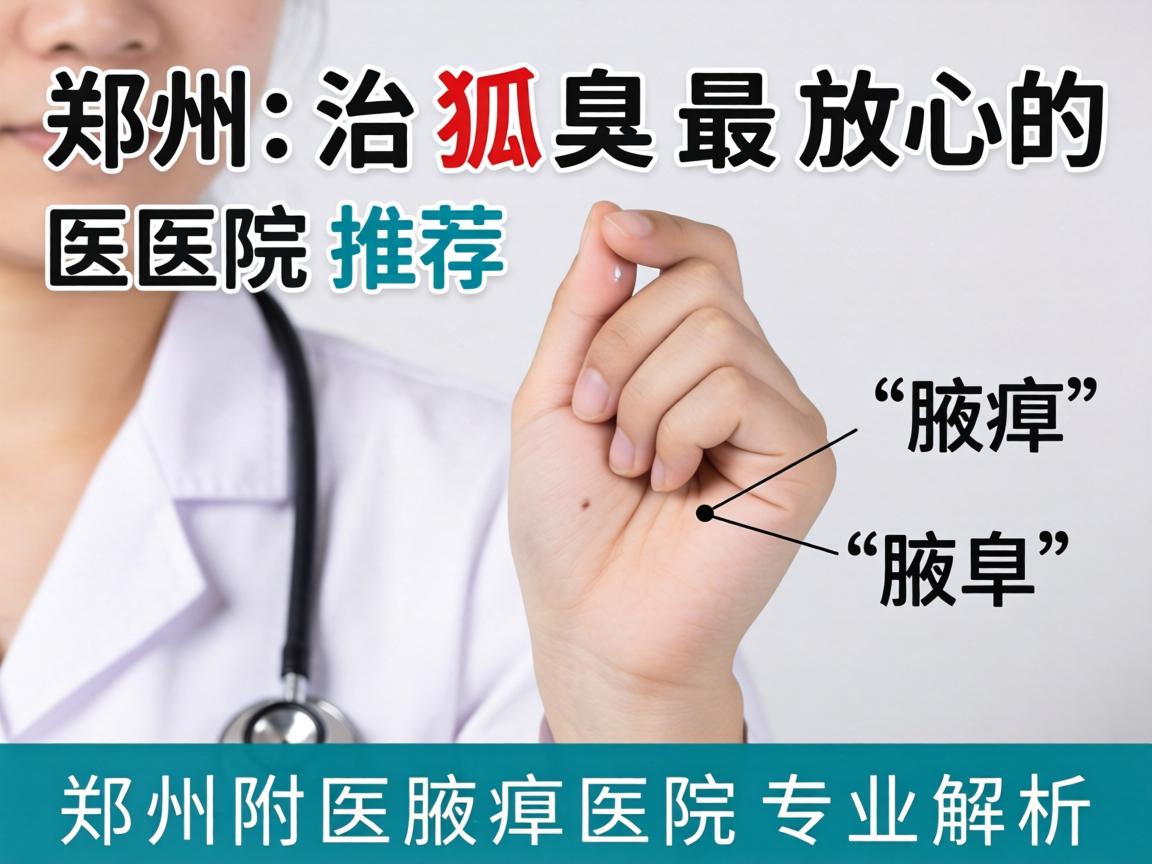 郑州治狐臭最放心的医院推荐，郑州附医腋臭医院专业解析