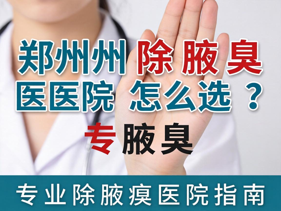 郑州除腋臭医院怎么选?专业除腋臭医院指南 郑州除腋臭医院怎么选?专业除腋臭医院指南