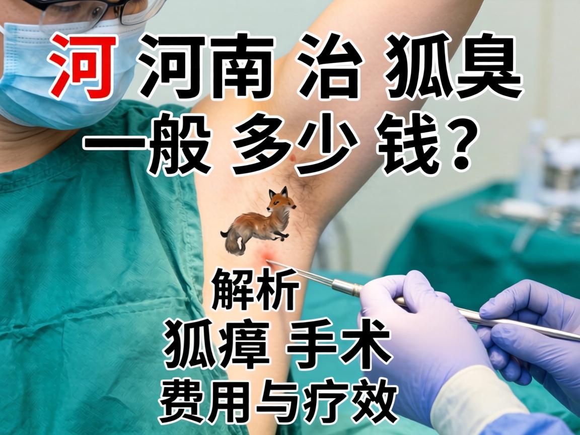 河南治狐臭手术一般多少钱？解析狐臭手术费用与疗效