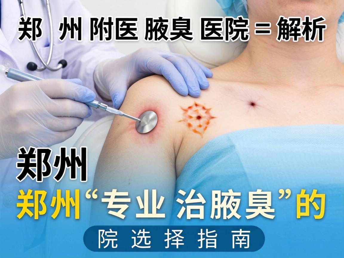 郑州附医腋臭医院解析，郑州专业治腋臭的医院选择指南