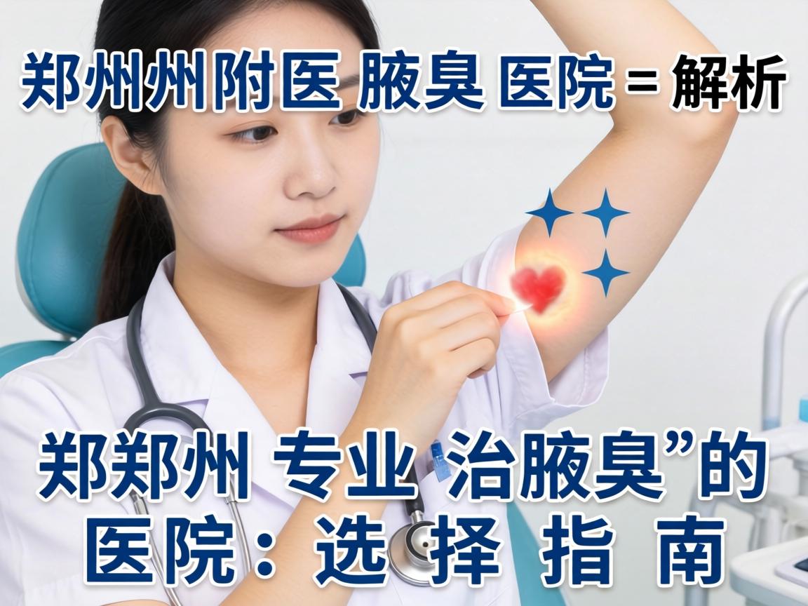 郑州附医腋臭医院解析，郑州专业治腋臭的医院选择指南