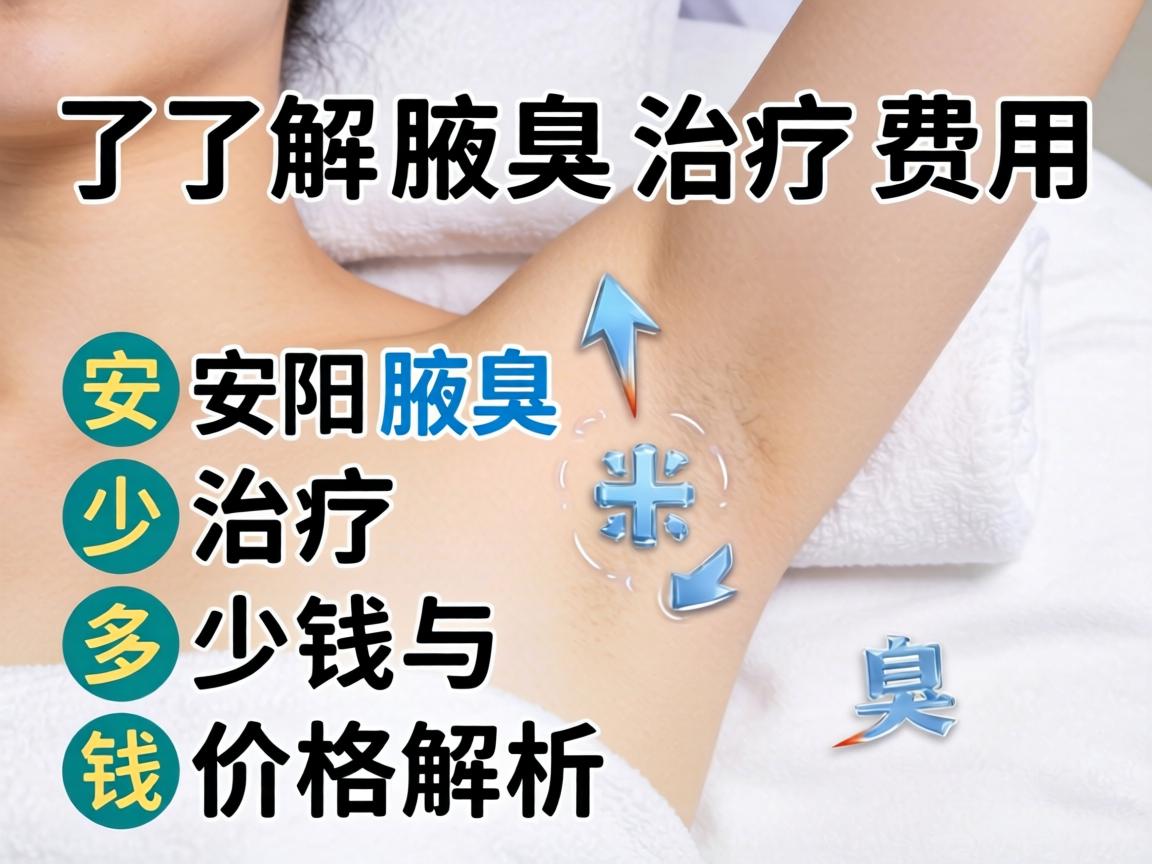 了解腋臭治疗费用，安阳腋臭治疗多少钱与价格解析