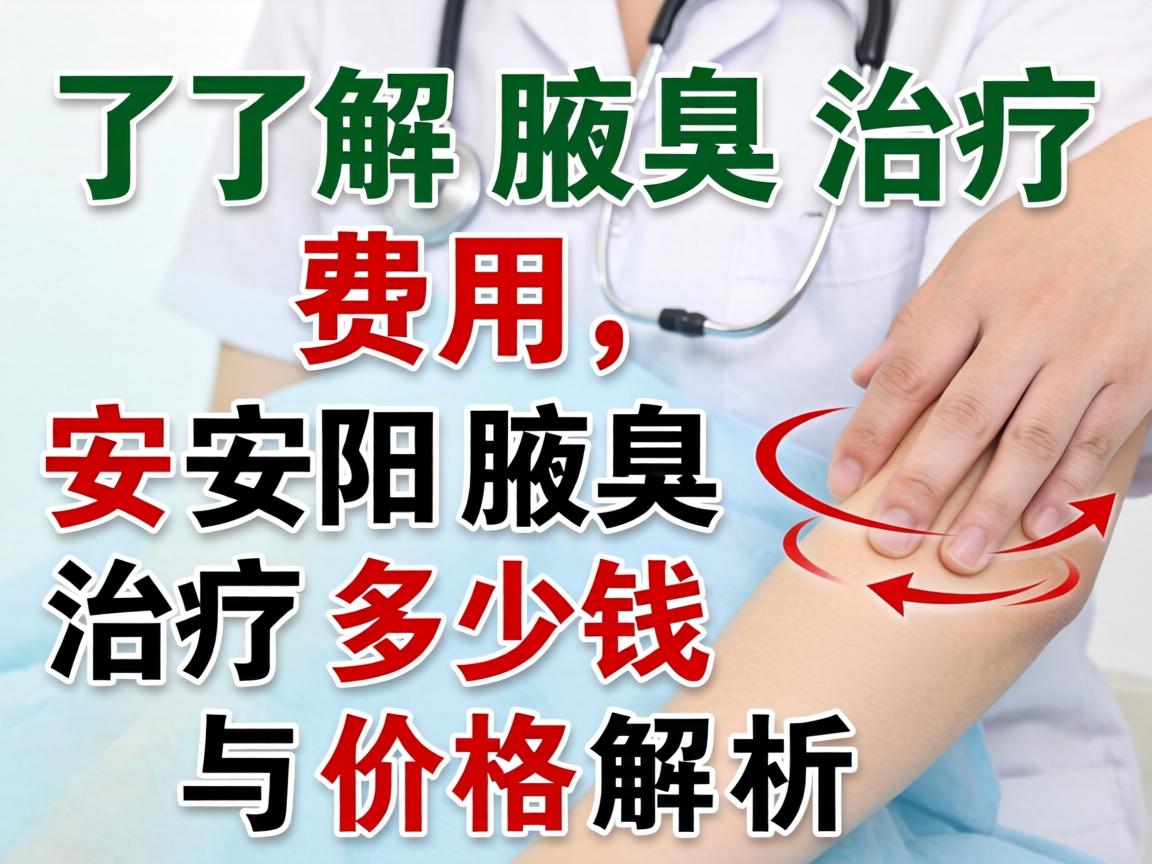 了解腋臭治疗费用，安阳腋臭治疗多少钱与价格解析