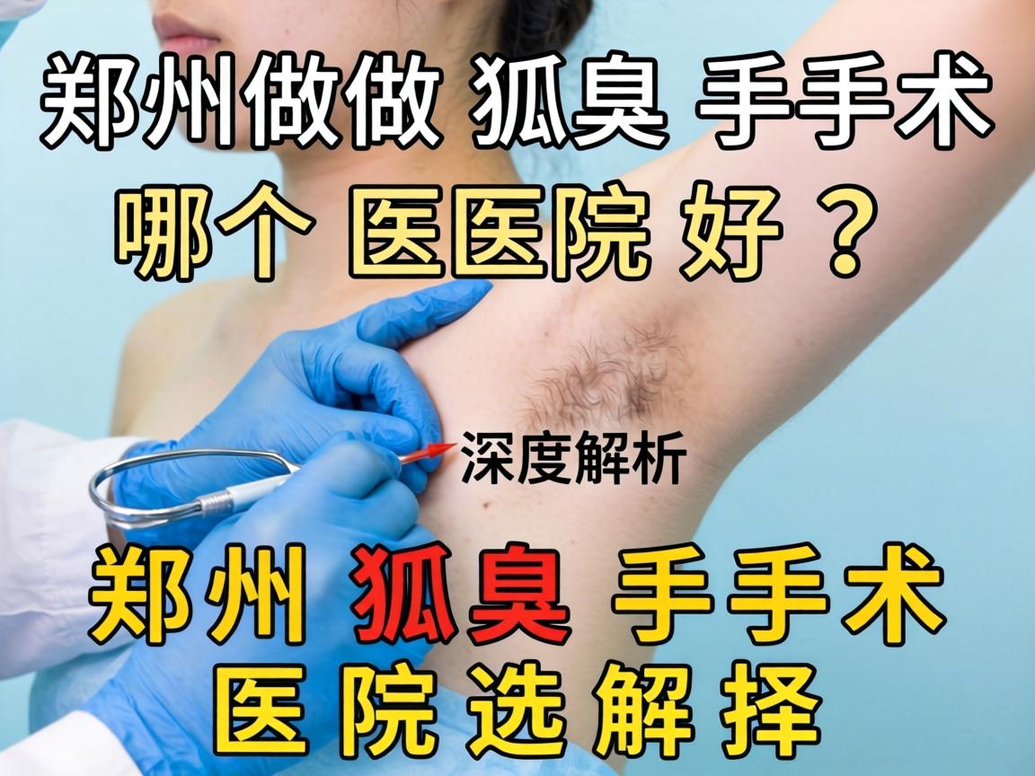 郑州做狐臭手术哪个医院好？深度解析郑州狐臭手术医院选择