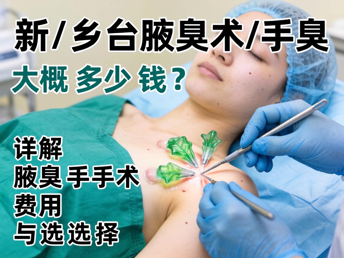 新乡腋臭手术大概多少钱？详解腋臭手术费用与选择