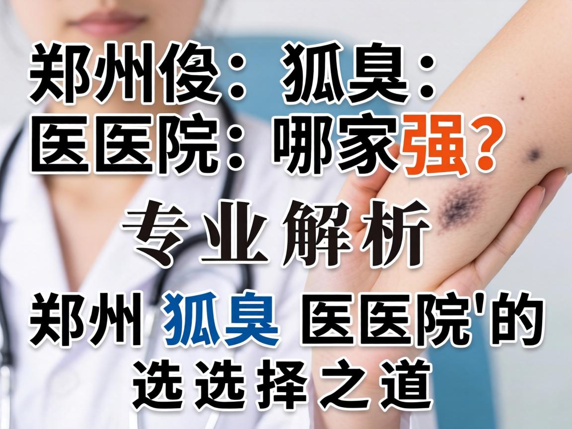 郑州狐臭医院哪家强？专业解析郑州狐臭医院的选择之道