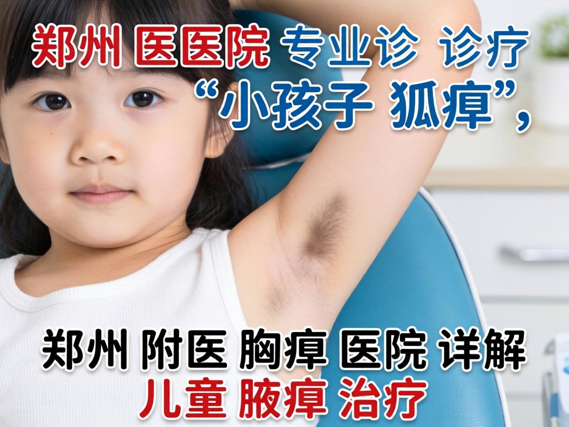 郑州医院专业诊疗小孩子狐臭，郑州附医腋臭医院详解儿童腋臭治疗