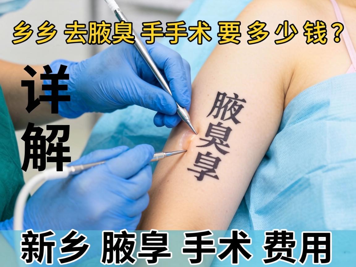 新乡去腋臭手术要多少钱？详解新乡腋臭手术费用