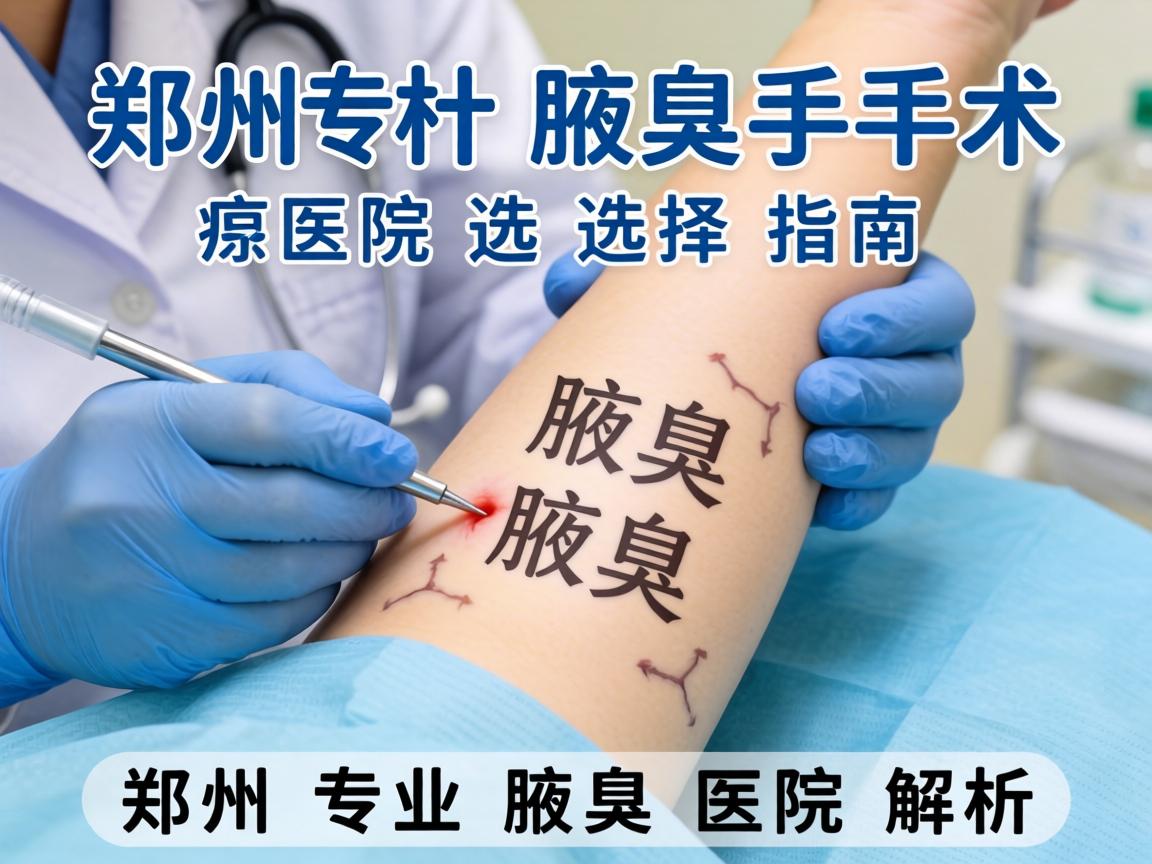 郑州腋臭手术医院选择指南，郑州专业腋臭医院解析