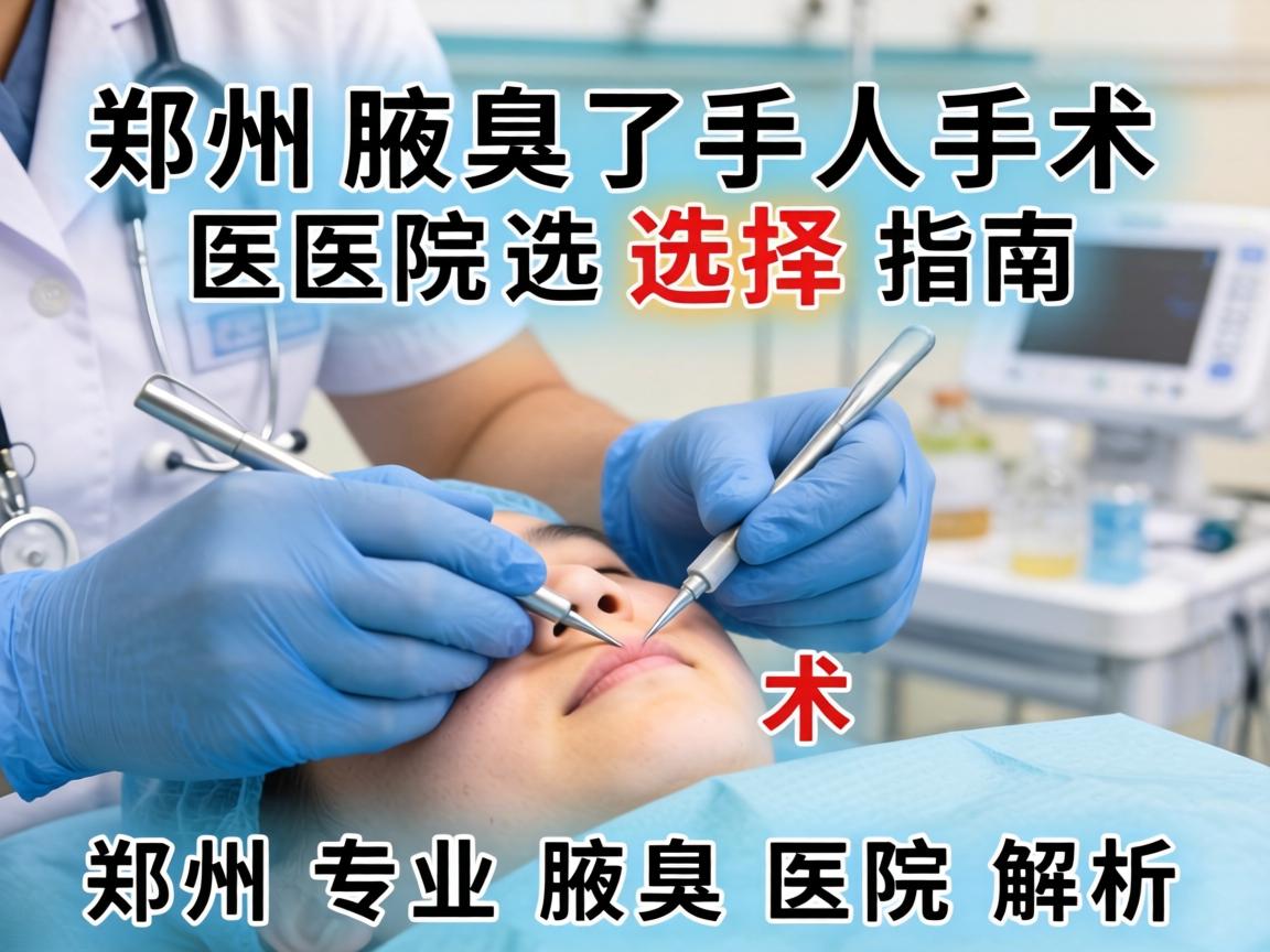 郑州腋臭手术医院选择指南，郑州专业腋臭医院解析