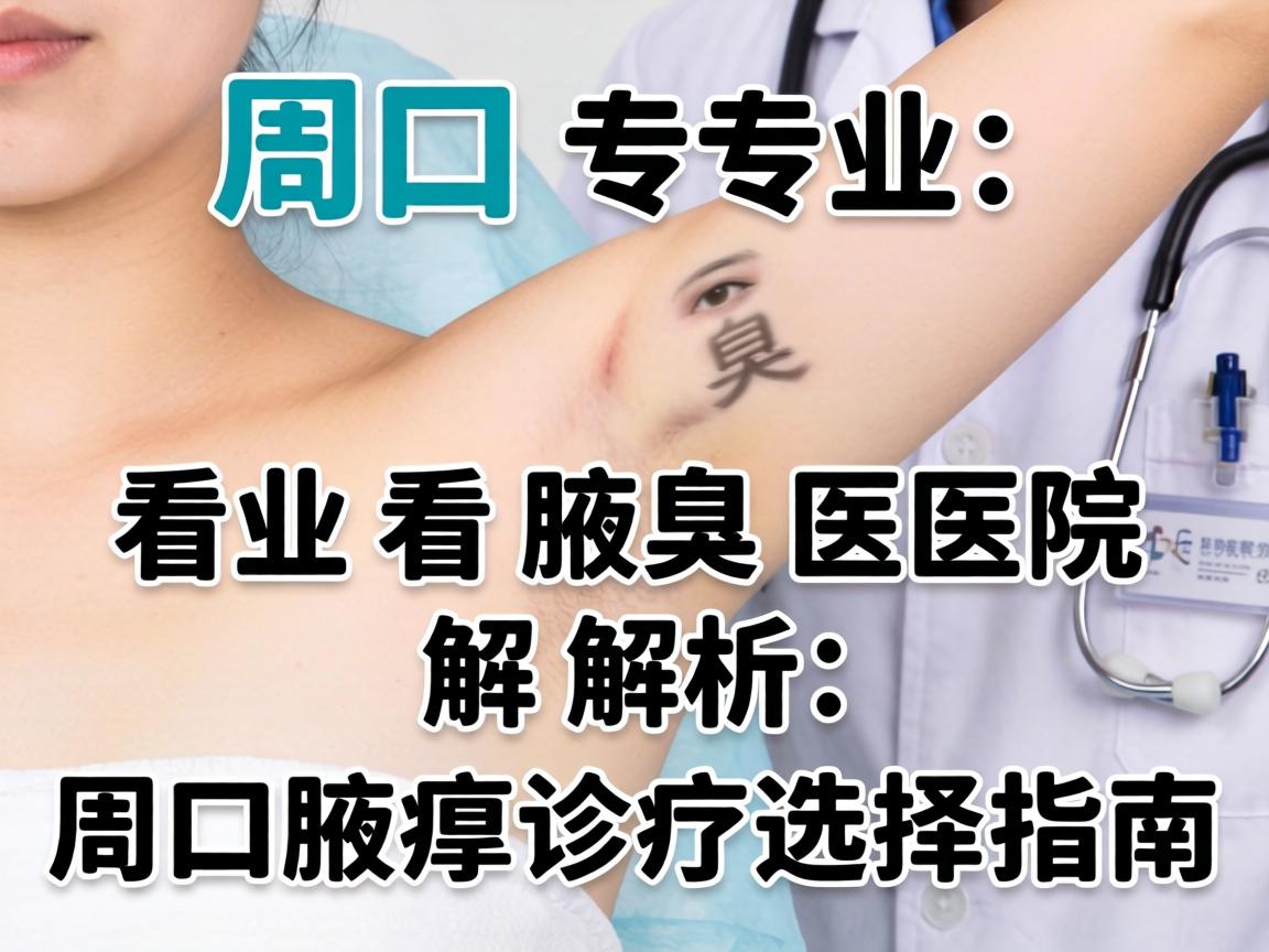 周口专业看腋臭医院解析，周口腋臭诊疗选择指南