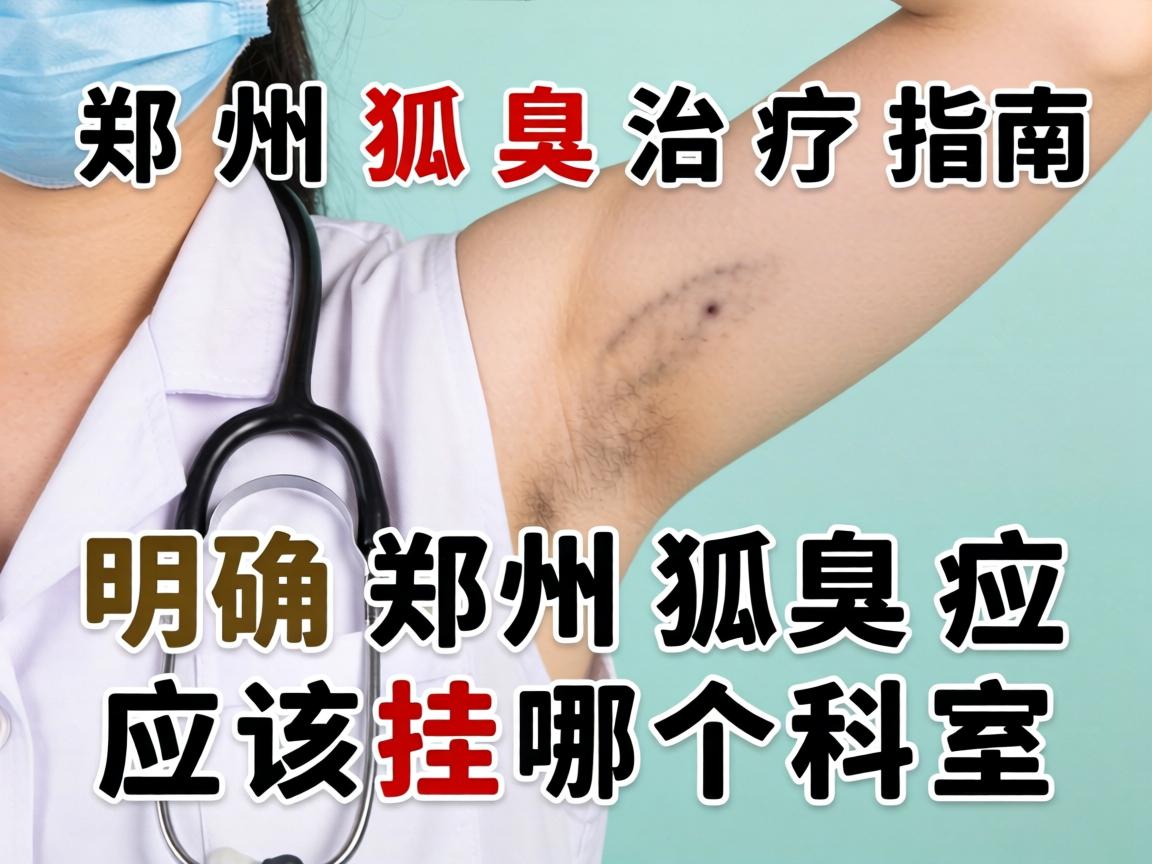 郑州狐臭治疗指南，明确郑州狐臭应该挂哪个科室