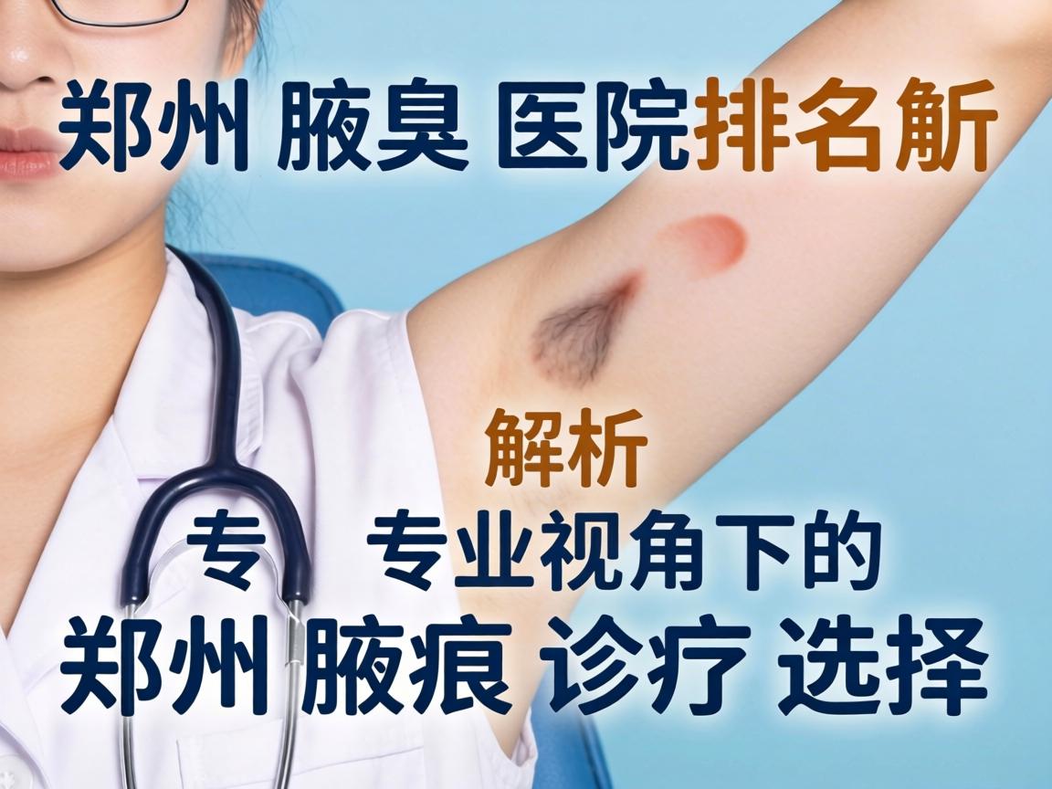 郑州腋臭医院排名解析,专业视角下的郑州腋臭诊疗选择 郑州腋臭医院排名解析,专业视角下的郑州腋臭诊疗选择