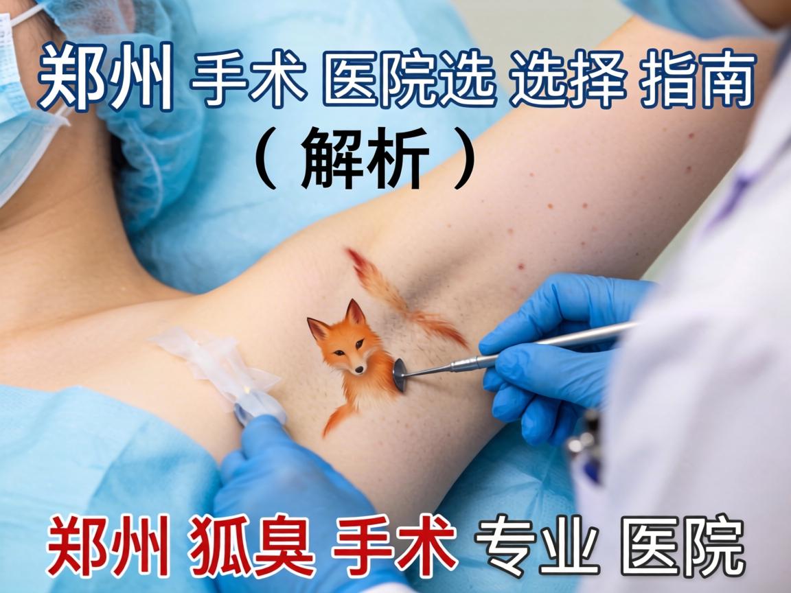 郑州狐臭手术医院选择指南，解析郑州狐臭手术专业医院