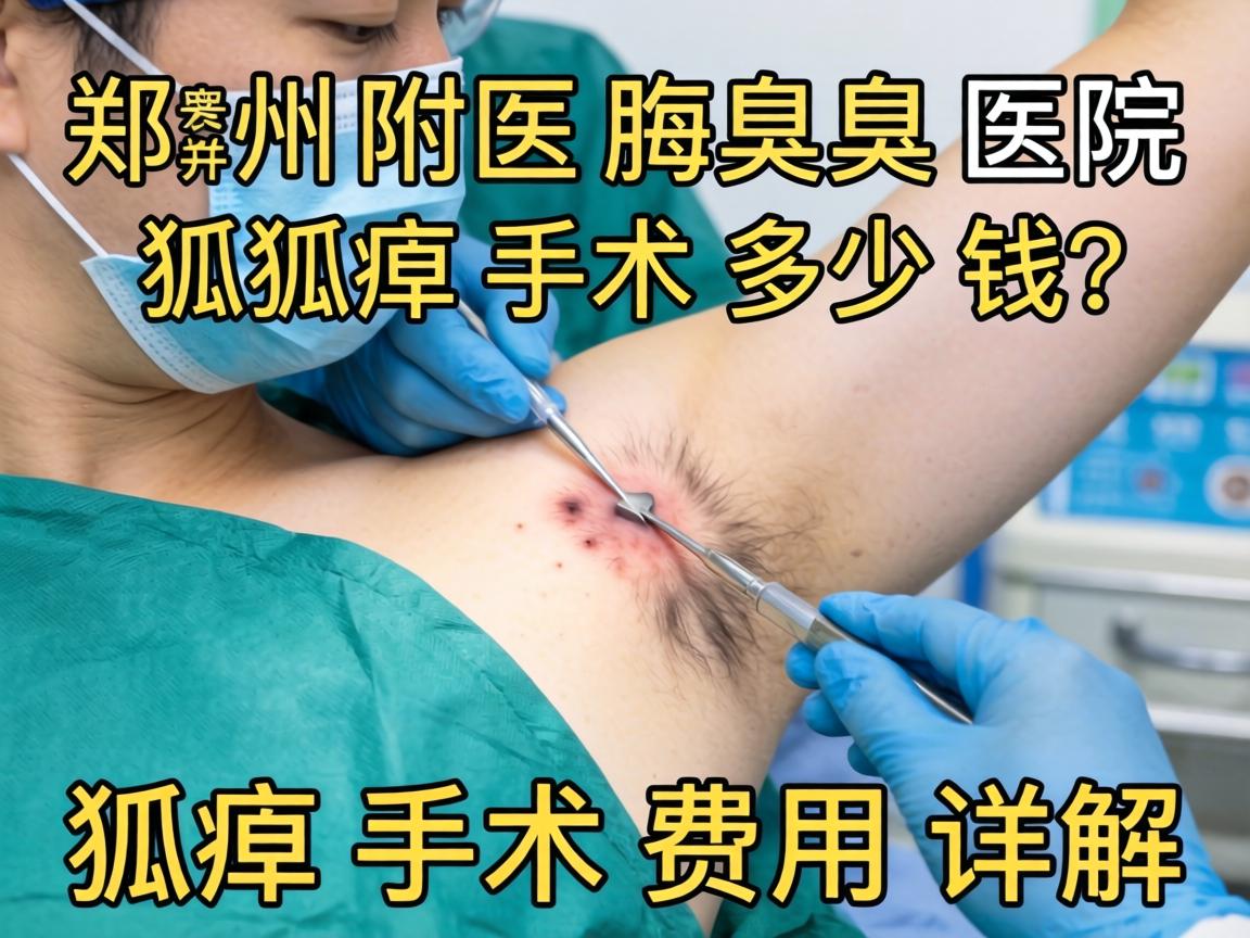 郑州附医腋臭医院解析，开封狐臭手术多少钱？狐臭手术费用详解
