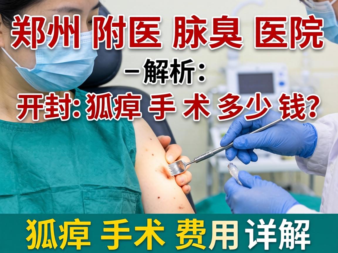 郑州附医腋臭医院解析，开封狐臭手术多少钱？狐臭手术费用详解