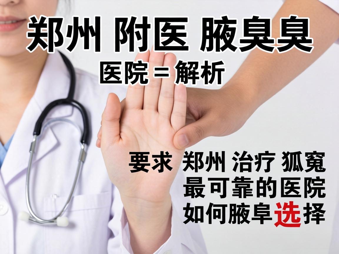 郑州附医腋臭医院解析，郑州治疗狐臭最可靠的医院如何选择