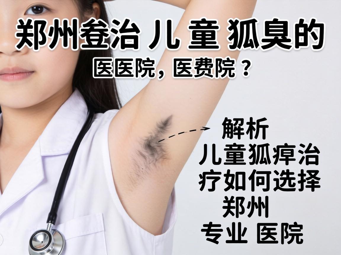 郑州治儿童狐臭的医院解析，儿童狐臭治疗如何选择郑州专业医院