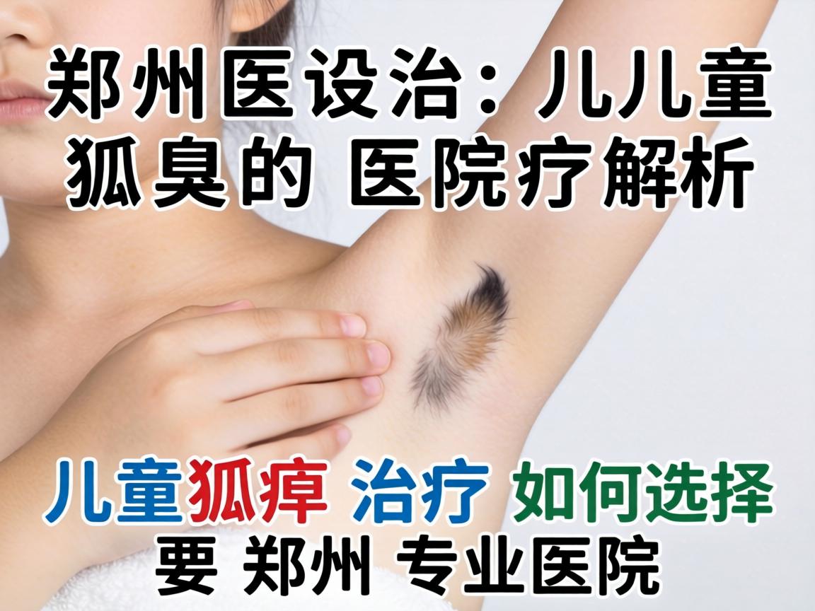 郑州治儿童狐臭的医院解析，儿童狐臭治疗如何选择郑州专业医院
