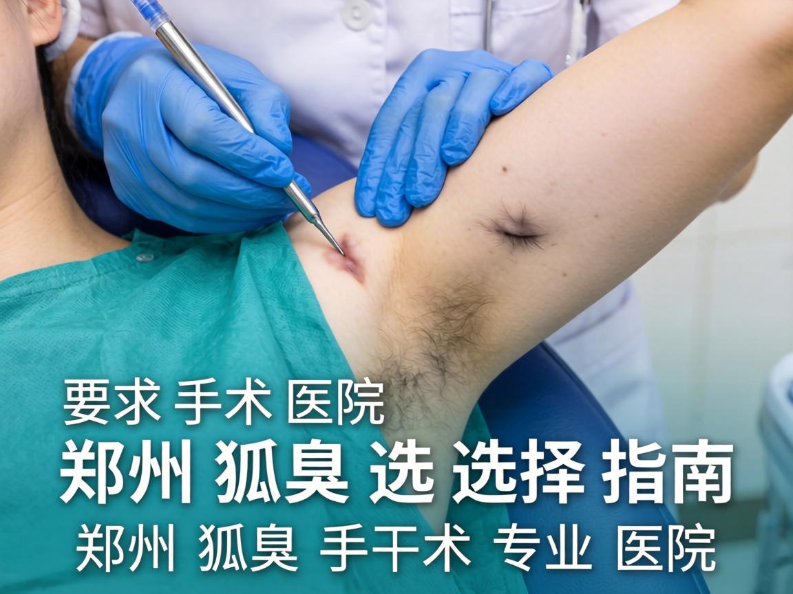 郑州狐臭手术医院选择指南，解析郑州狐臭手术专业医院