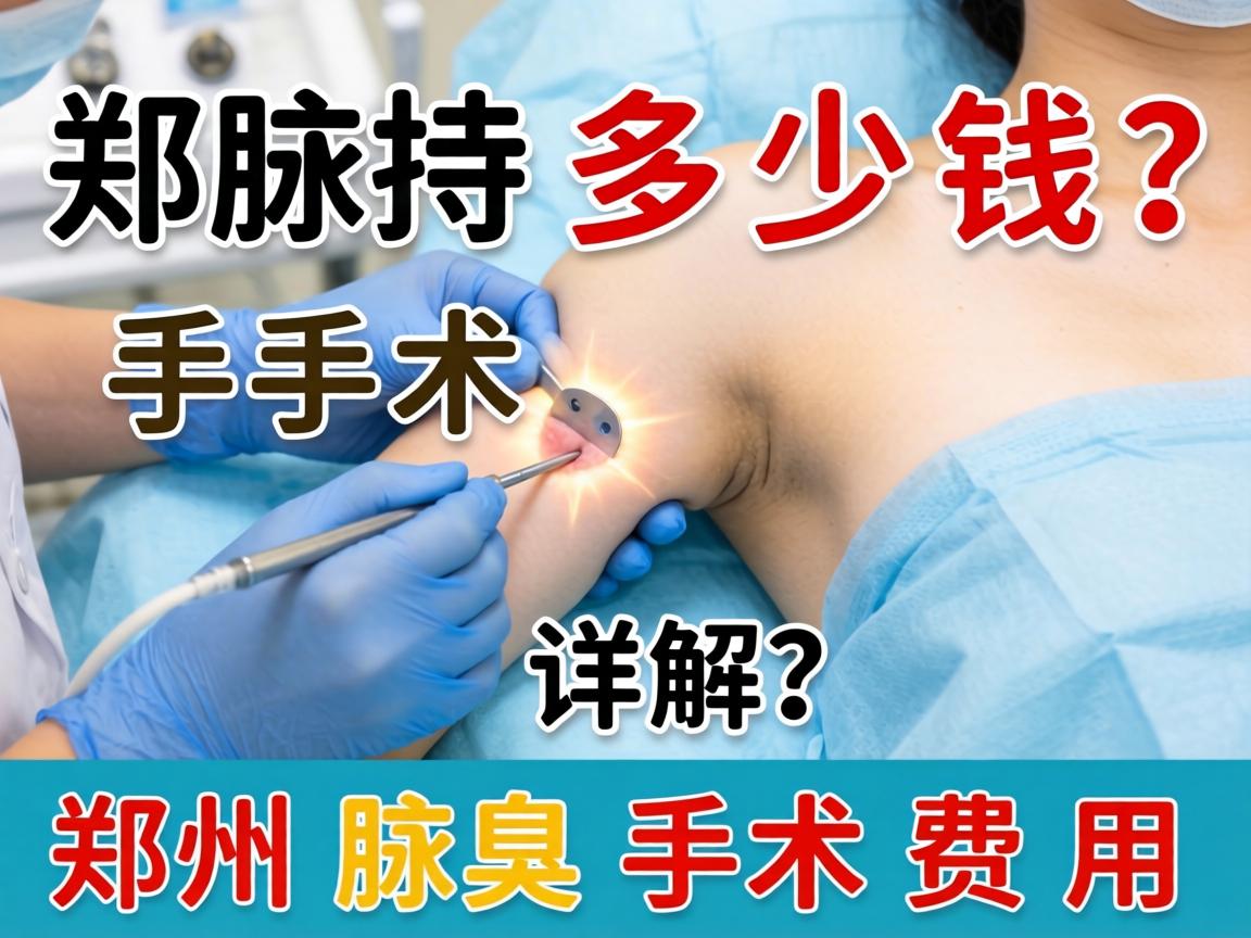 郑州腋臭手术多少钱？详解郑州腋臭手术费用