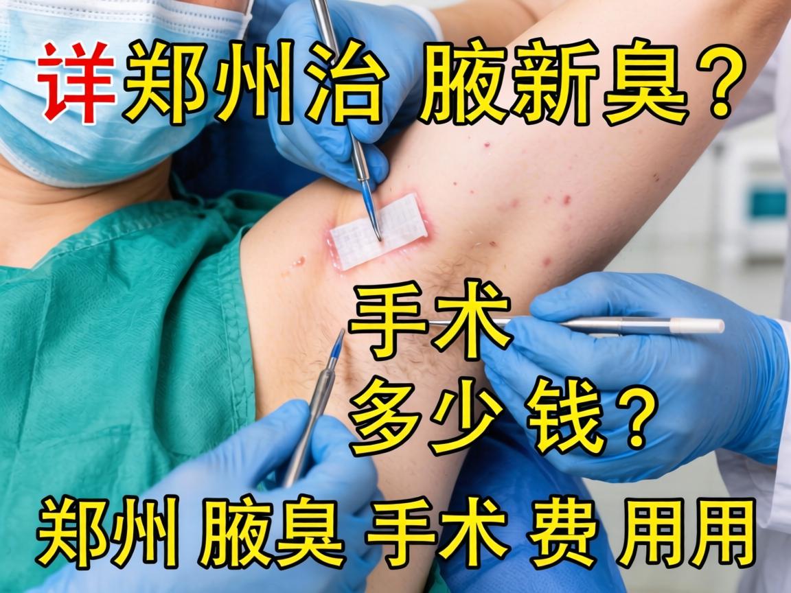 郑州腋臭手术多少钱？详解郑州腋臭手术费用