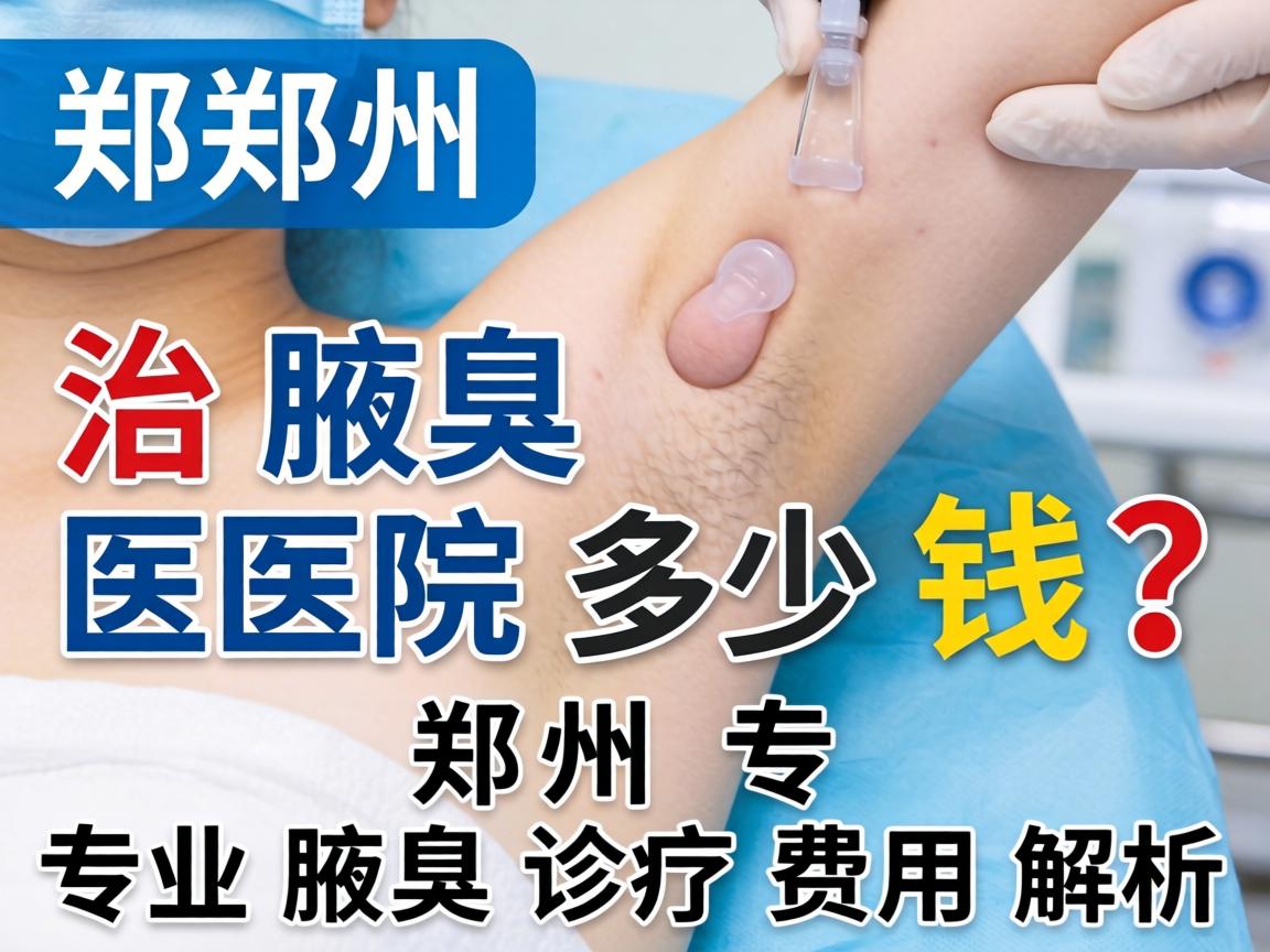 郑州治腋臭医院多少钱？郑州专业腋臭诊疗费用解析
