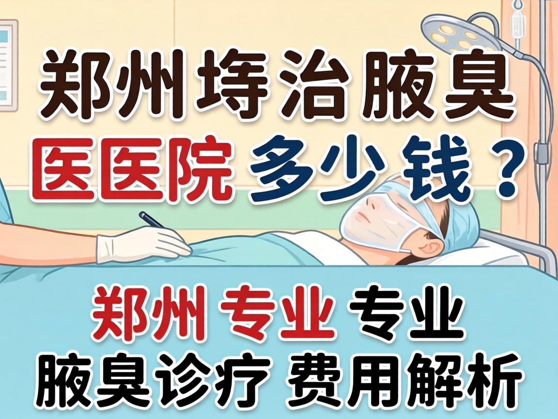 郑州治腋臭医院多少钱？郑州专业腋臭诊疗费用解析