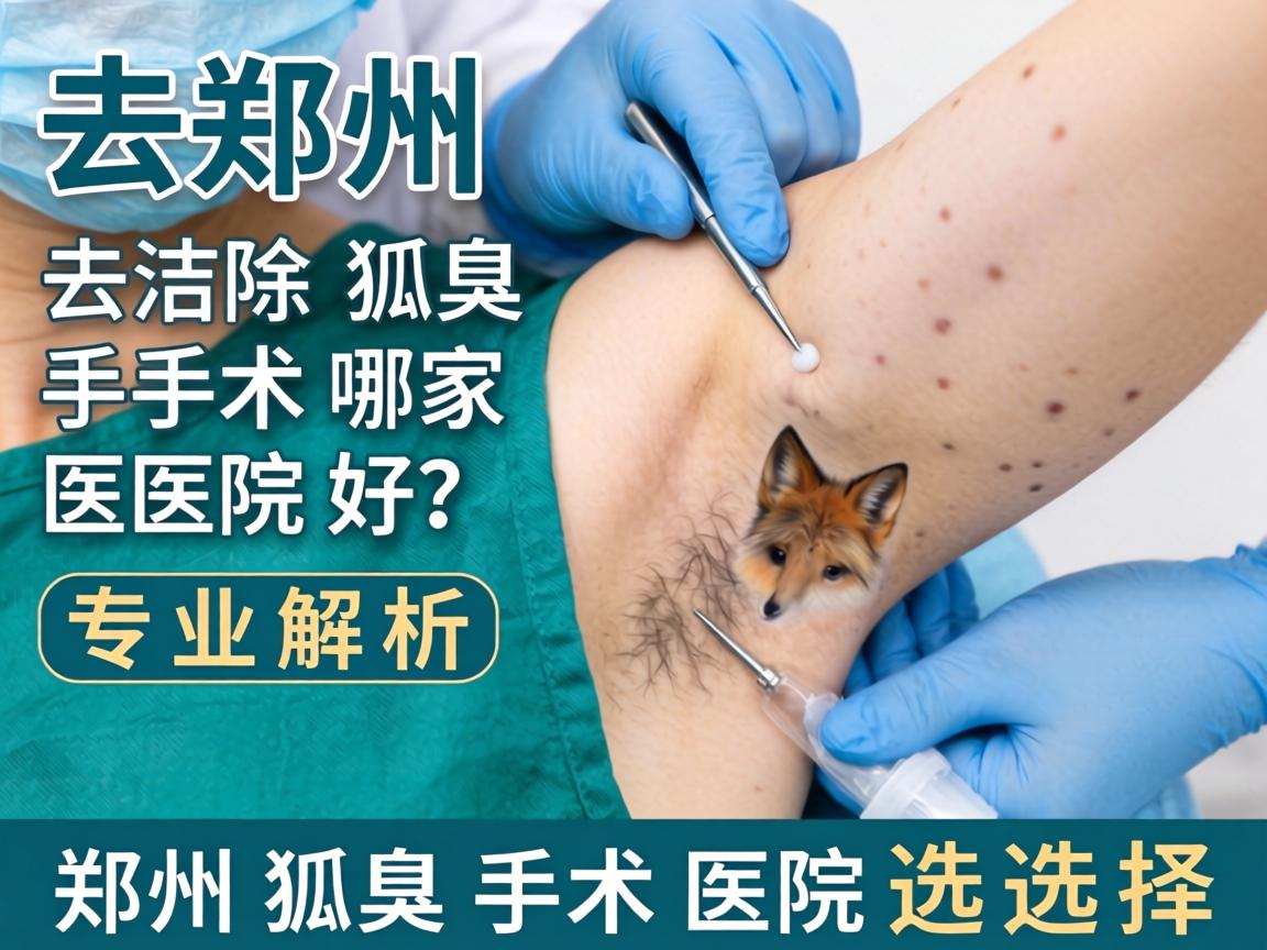 郑州去除狐臭手术哪家医院好？专业解析郑州狐臭手术医院选择