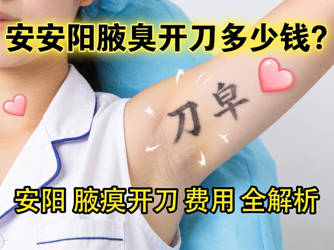 安阳腋臭开刀多少钱？安阳腋臭开刀费用全解析