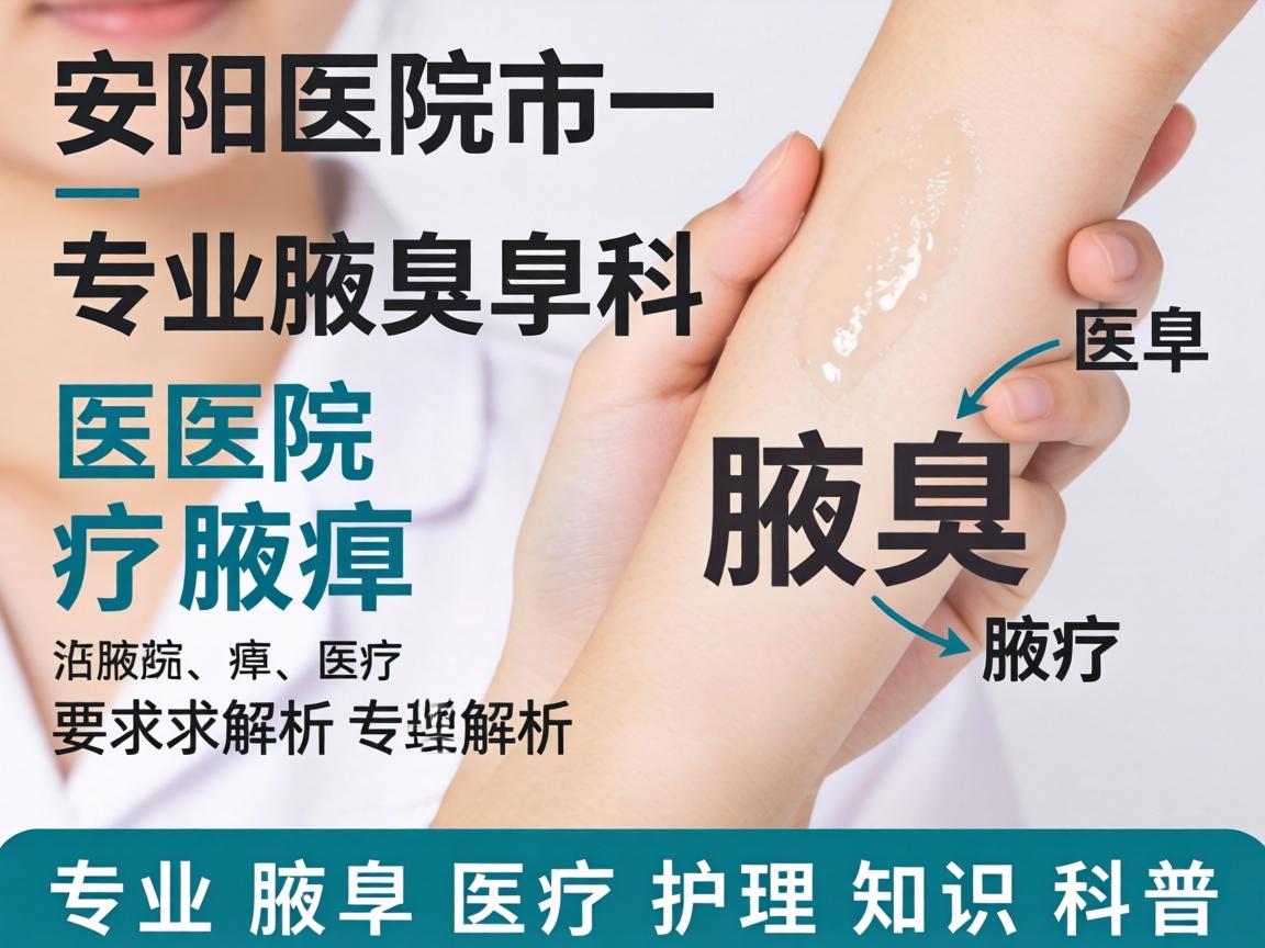安阳市一医院腋臭科解析，专业腋臭医疗护理知识科普