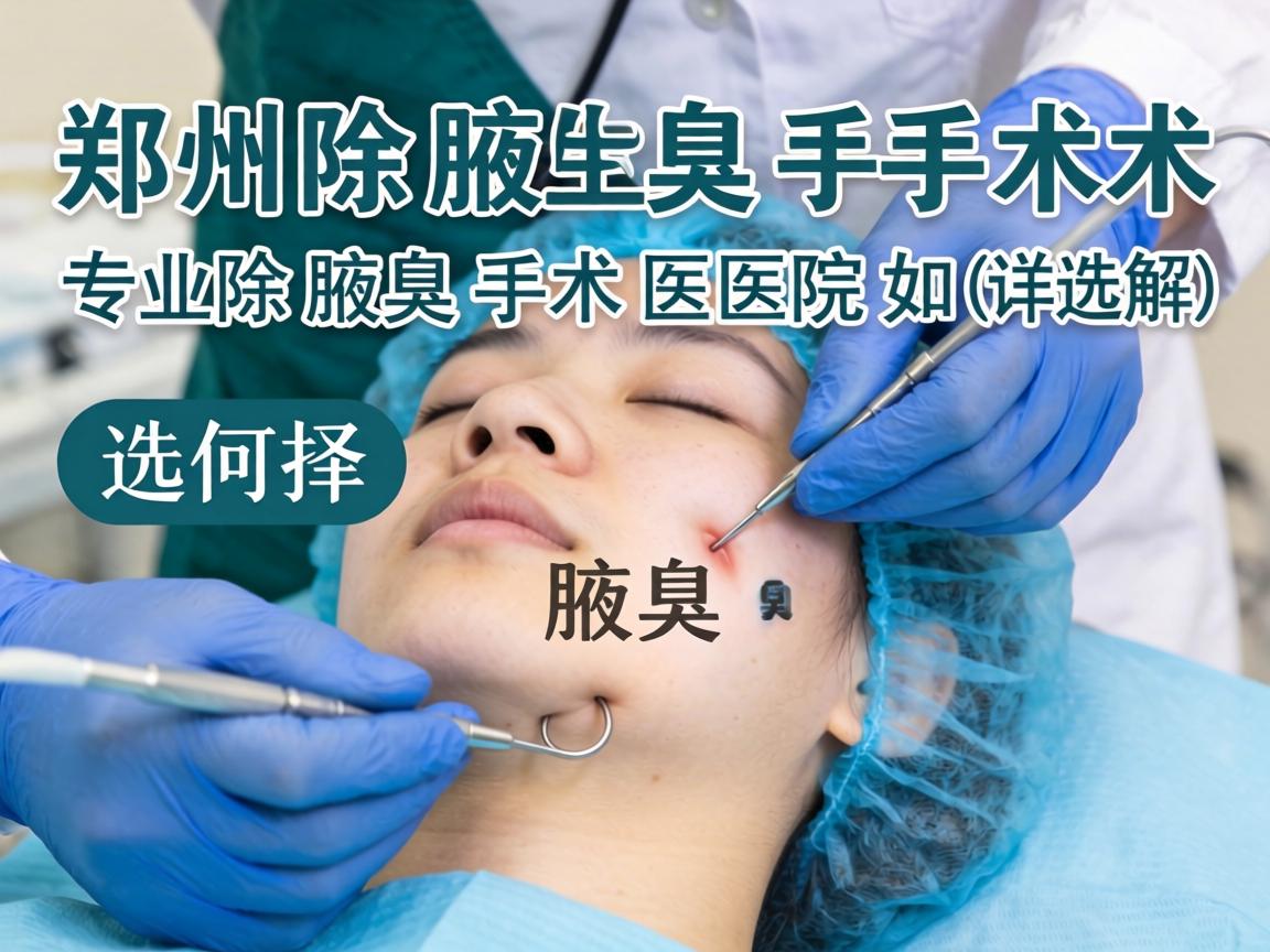 郑州除腋臭手术医院详解，专业除腋臭手术医院如何选择