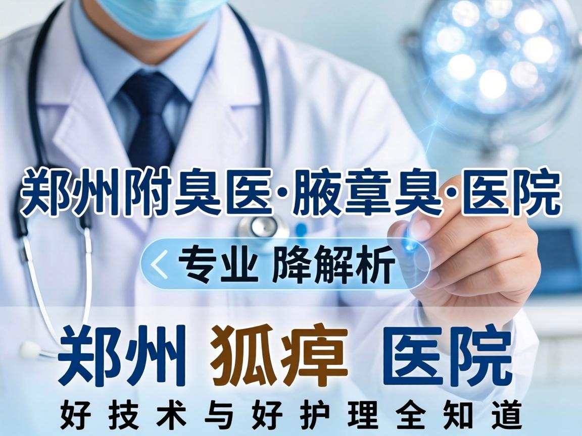 郑州附医腋臭医院专业解析，郑州狐臭医院好技术与好护理全知道