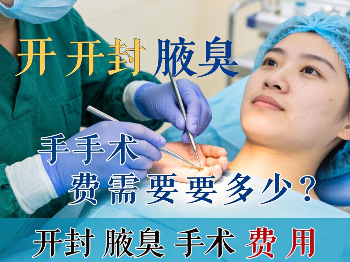 开封腋臭手术费需要多少？详解开封腋臭手术费用