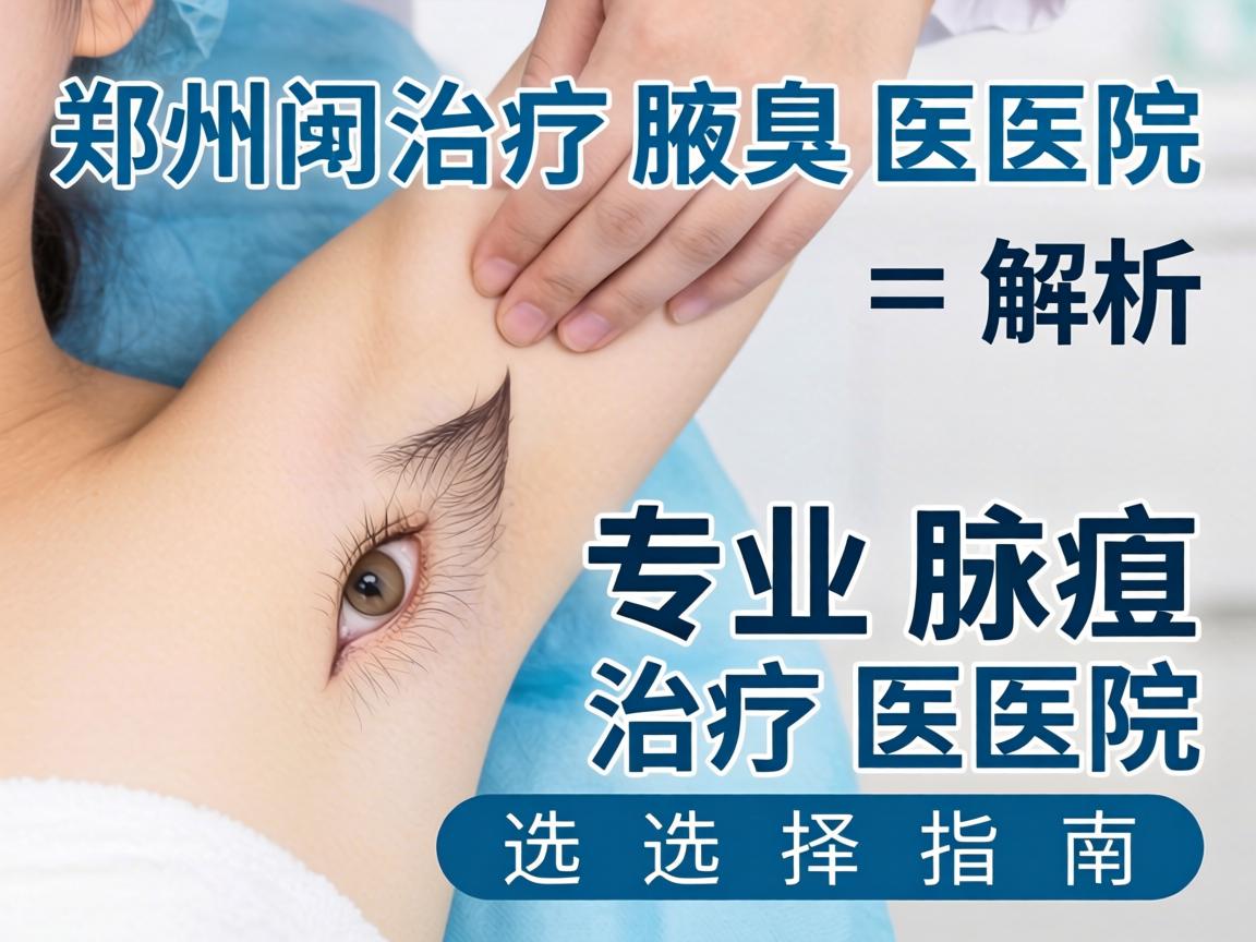 郑州治疗腋臭医院解析，专业腋臭治疗医院的选择指南