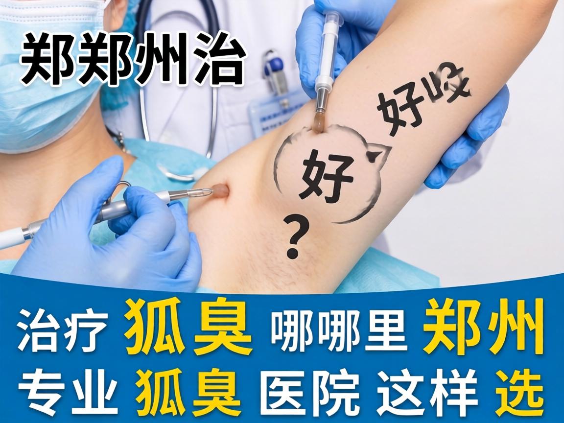 郑州治疗狐臭哪里好？郑州专业狐臭医院这样选