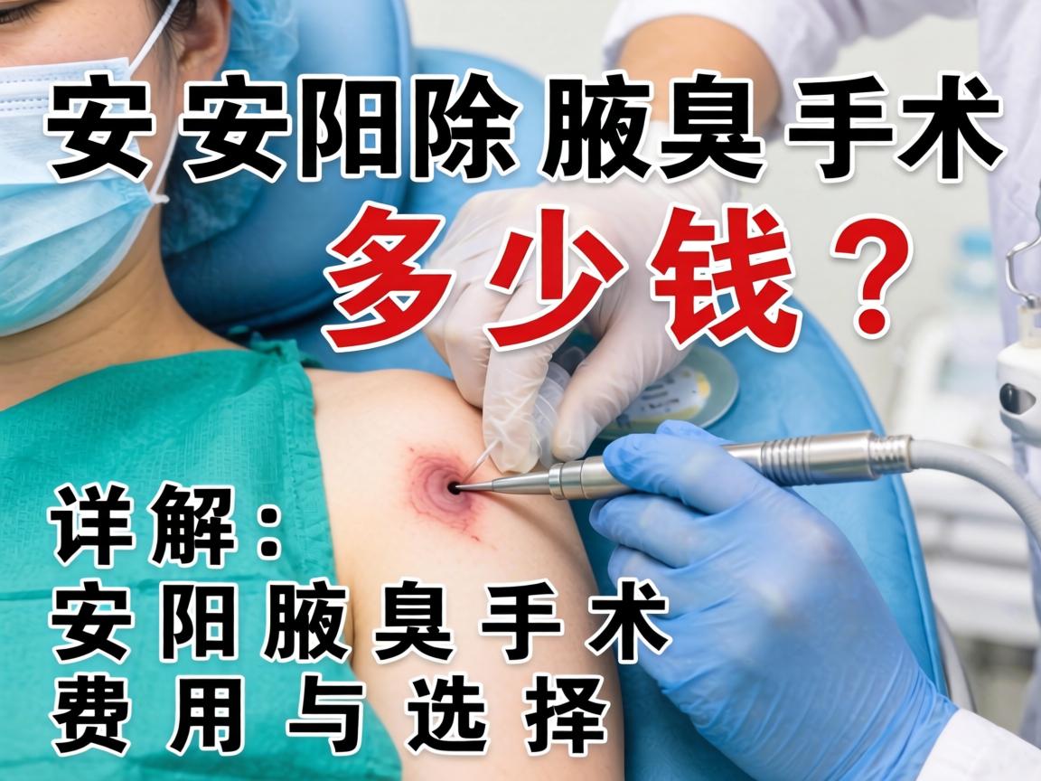 安阳除腋臭手术多少钱？详解安阳腋臭手术费用与选择