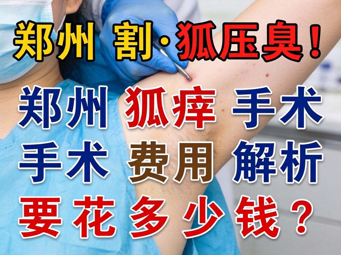 郑州割狐臭手术费用解析，郑州狐臭手术要花多少钱？