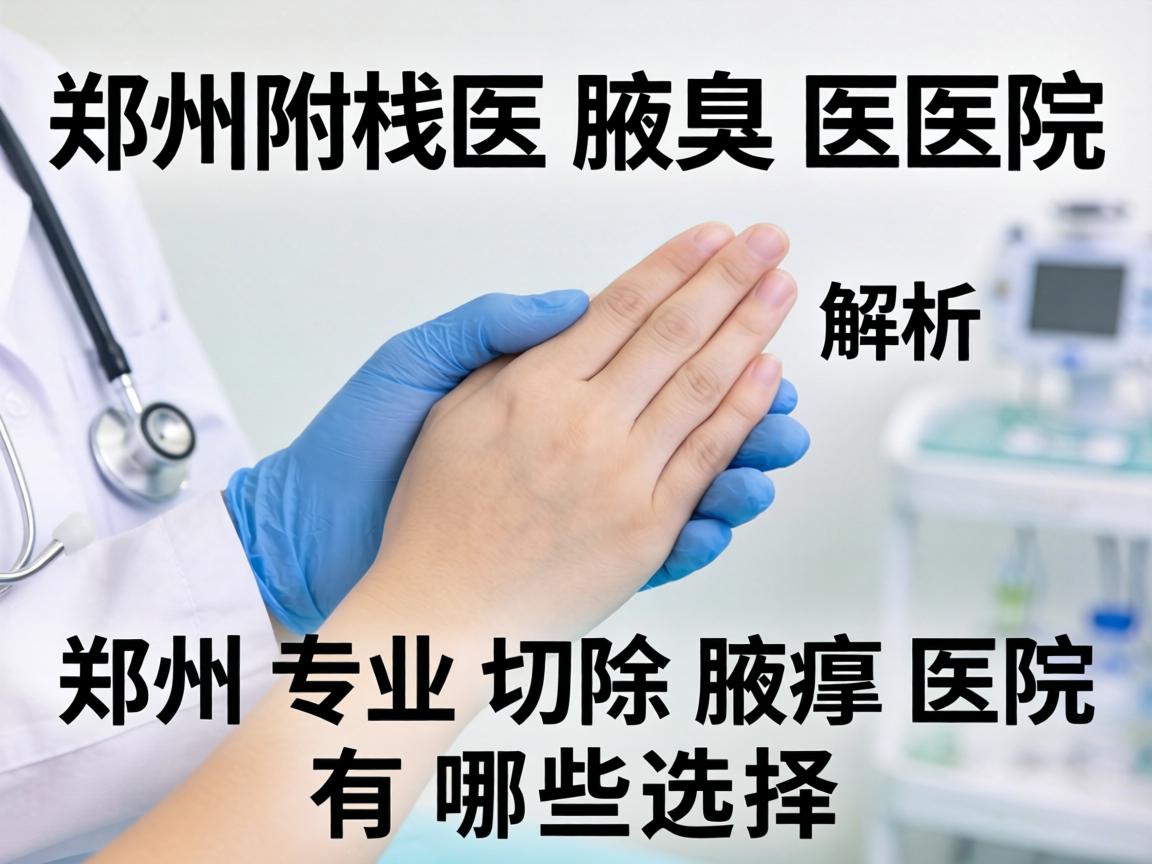 郑州附医腋臭医院解析，郑州专业切除腋臭医院有哪些选择